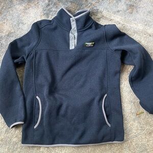 LL Bean 1/4 snap front Better Sweater Pullover jacket. Size M Regular